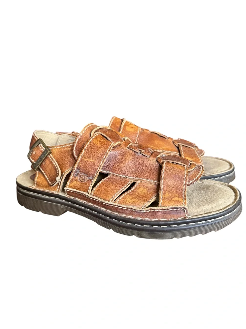 Dr. Martens Men's Tan Leather Fisherman Sandals